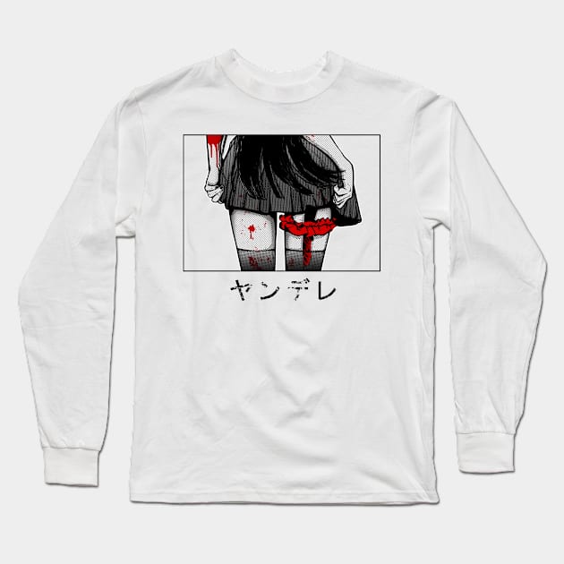 PLAYING WITH KNIVES - YANDERE Long Sleeve T-Shirt by KazundeNoir